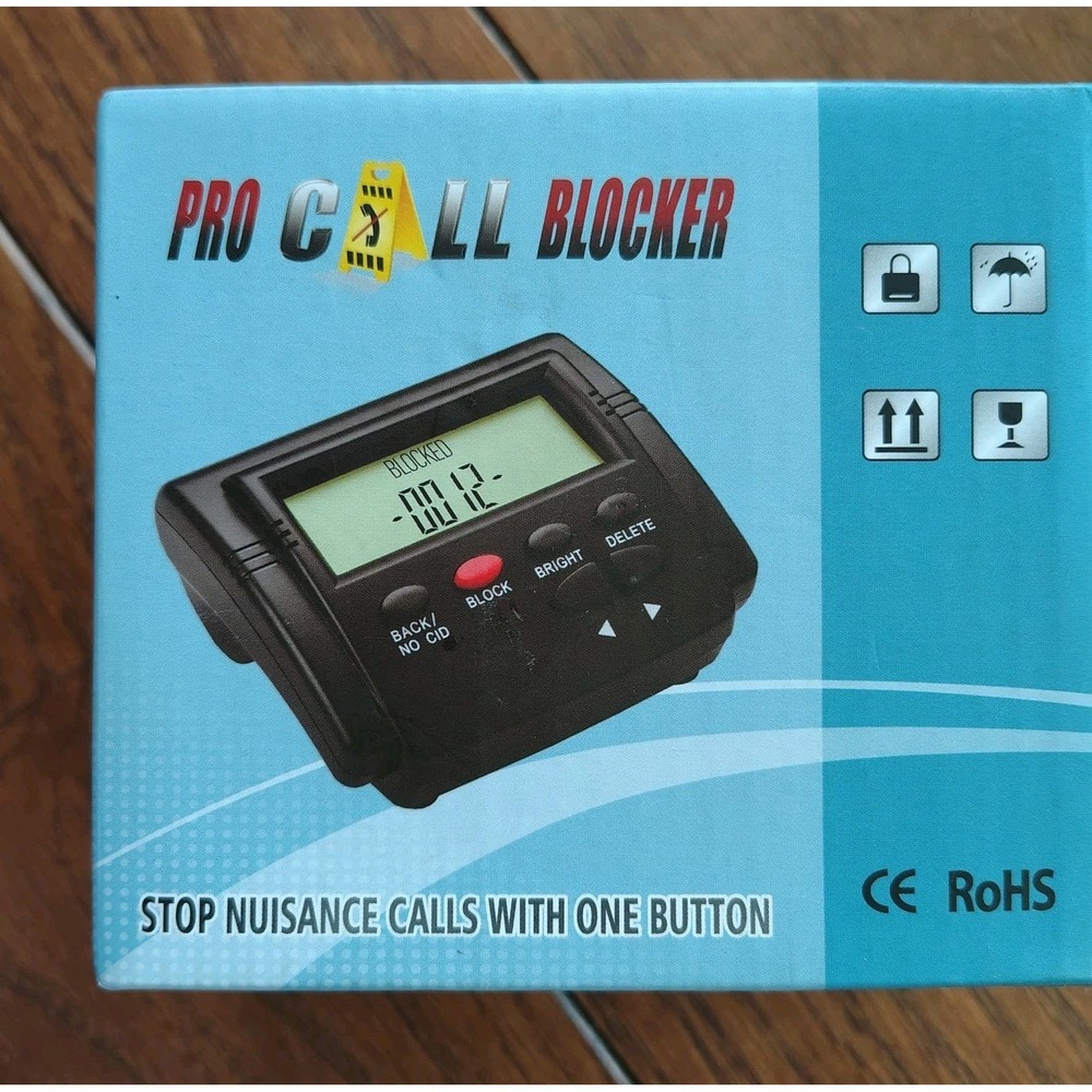 Call Blocker For Landline Phones Telephone Caller ID Box Blocking One Touch New